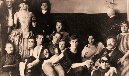 Kostýmní večírek, Institut pro sexuální vědu, Berlín. 1920 (foto)