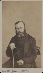 Generálporučík Sir James Outram v civilu, Nice, 1862