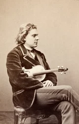 Portrét Augusta Wilhelmje, cca 1860 (černobílá fotografie)