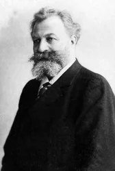 Portrét Edouarda Colonna (1838-1910), francouzského houslisty a dirigenta.