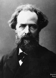 Portrét Elysee (Elisee) Reclus (1830-1905), geograf, anarchistický bojovník.