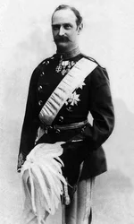 Portrét Frederika von Oldenburga (1843-1912) známého jako Frederic VIII., dánský král v letech 1906 až 1912.