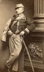Portrét Jacquese Alexandra Bixia, francouzského lékaře a politika italského původu (1808 - 1865).
