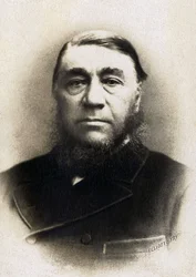 Portrét Paula Krugera (1825-1904), bývalého prezidenta Transvaalské republiky v Jižní Africe.