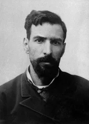 Portrét Pierra Savorgnana de Brazza (1852-1905), italského původu, francouzského cestovatele v Rovníkové Africe.