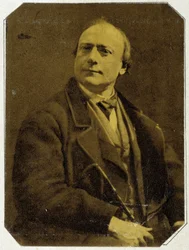 Portrét Theodora de Banville v roce 1873, francouzský básník (1823 - 1891)