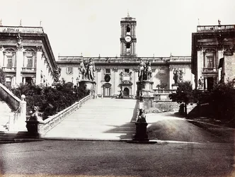 Pohled na Campidoglio s Palazzo Senatorio, Řím