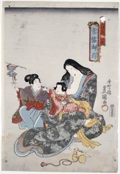 Jóbanův ranní plán d přistát v LD ream národní rozhodnutí (Toyokuni good), Utagawa (1786-1865)