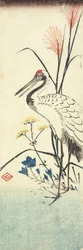 (Pampas Grass, Patrinia, čínský zvonek a jeřáb), 1830-1858