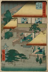 Ishibe, ze série "Padesát tři stanic Tokaido"