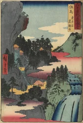 Chrám Kannon v Iwaidani, provincie Tádžima, prosinec 1853