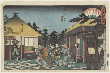 Tagawaya před chrámem O_onji, c. 1835-1842