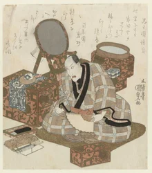 Ichikawa Danjûrô VII ve své šatně