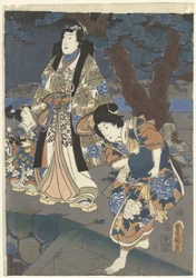 Sbírání mušlí na pláži Akashi Akashi no ura shiogari no zu