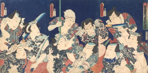 Utagawovo celoživotní mistrovské dílo, z japonské verze Shuihu Zhuan,..., 1863 5. měsíc.
