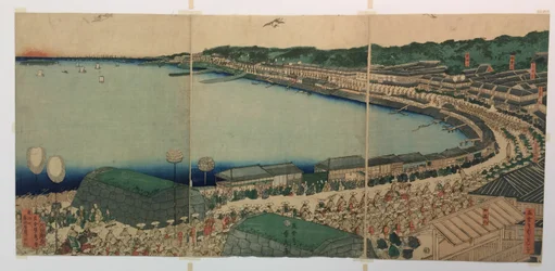Průvody daimjóů procházející podél Tokaido