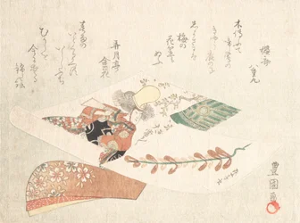 Tisk tanečnice Kabuki z Musume Dojoji, ca. 10. léta 19. století.