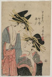Škola r Hand-san s Shell-to-shell plán d Nishikido f Chotoki, 1800s.