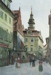 Židovská radnice, Praha, ilustrace ze 