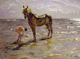Koupání koně, 1905