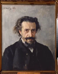 Portrét skladatele Pavla Ivanoviče Blaramberga (1841-1908). Obraz Valentina Alexandroviče Serova (1865-1911), olej na plátně