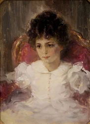 Portrét Taťány Sergejevny Khokhlové, rozené Botkiny 1897-1985 jako dítě