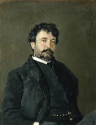 Portrét operního pěvce Angela Masiniho 1844-1926, 1890