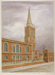 Kostel svatého Botolpha, Aldgate, City of London, 1806
