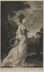 Jane Fleming, hraběnka z Harringtonu, 1780.
