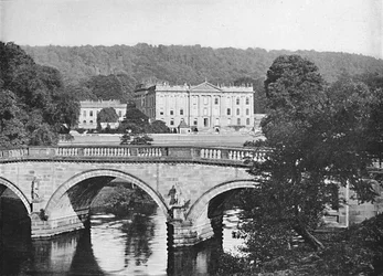 Chatsworth House, c1896