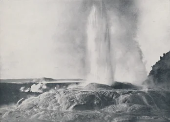Gejzír, Nový Zéland, 1924