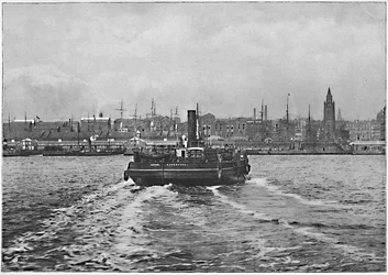 Liverpool, z Mersey, c1896