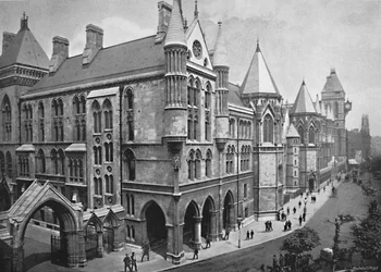 The New Law Courts, Londýn, c1896