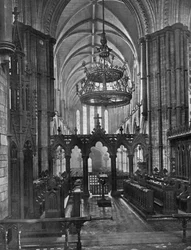 Interiér katedrály Christ Church, Dublin, Irsko, 1924-1926.