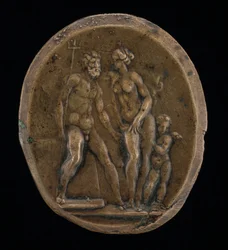 Neptun, Amfitrit a Amor.