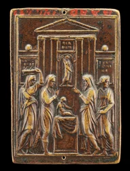 Představení Krista v chrámu [revers], c. 30. léta 16. století.
