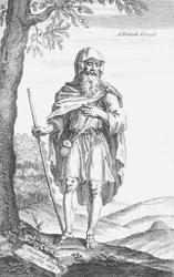 Britský druid ze Stonehenge od Williama Stukeleyho, 1723