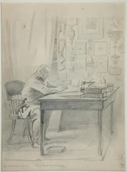 Portrét autora Faddei Bulgarin 1789-1859, 40. léta 19. století