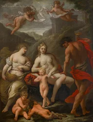 Ceres, Bacchus a Venuše, kolem 1550-1610 (olej na plátně)