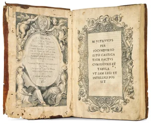 De architectura libri decem od Marka Vitruvia Polliona, vydal Fra Giovanni Giocondo, 1511