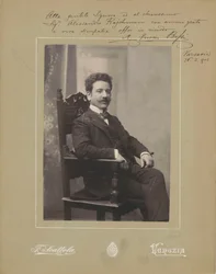 Portrét varhaníka a skladatele Marca Enrica Bossiho 1861-1925, c. 1900.