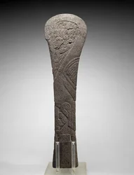 Palma s vodním ptákem, 300-1200 nl (čedič)