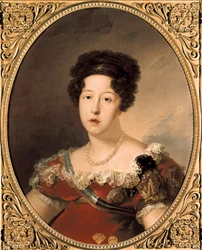 Dona Maria Isabel de Braganza. Portrét Marie Isabely Portugalské (nebo Marie Isabely z Braganzy)