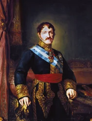 Portrét Dona Carlose Maria Isidro de Bourbon (Bourbon) (1788-1855), hraběte z Moliny a nemluvně ze Španělska, c. 1833 (olej na plátně)