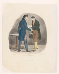 Mladý muž dostává dopis Je le savais! (název na objektu) Rok v životě mladého muže (název seriálu) Un an de la vie de jeune homme, histoire opravdová (název série)