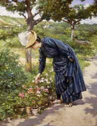 Dáma v zahradě, 1887