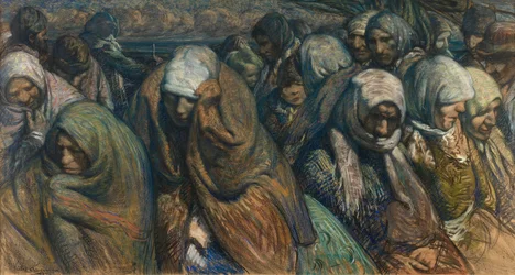 Emigranti (olej na plátně)