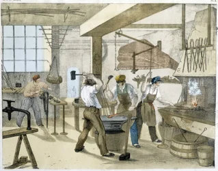 Zámečník, litho z Jansona. 19. století.