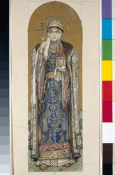 Svatá Olga, princezna z Kyjeva (Studie pro fresky v katedrále svatého Vladimíra v Kyjevě)