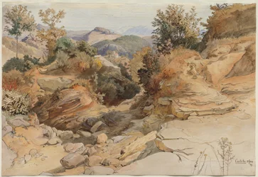 Sabine Hills a Rocca Santo Stefano, při pohledu z Civitella